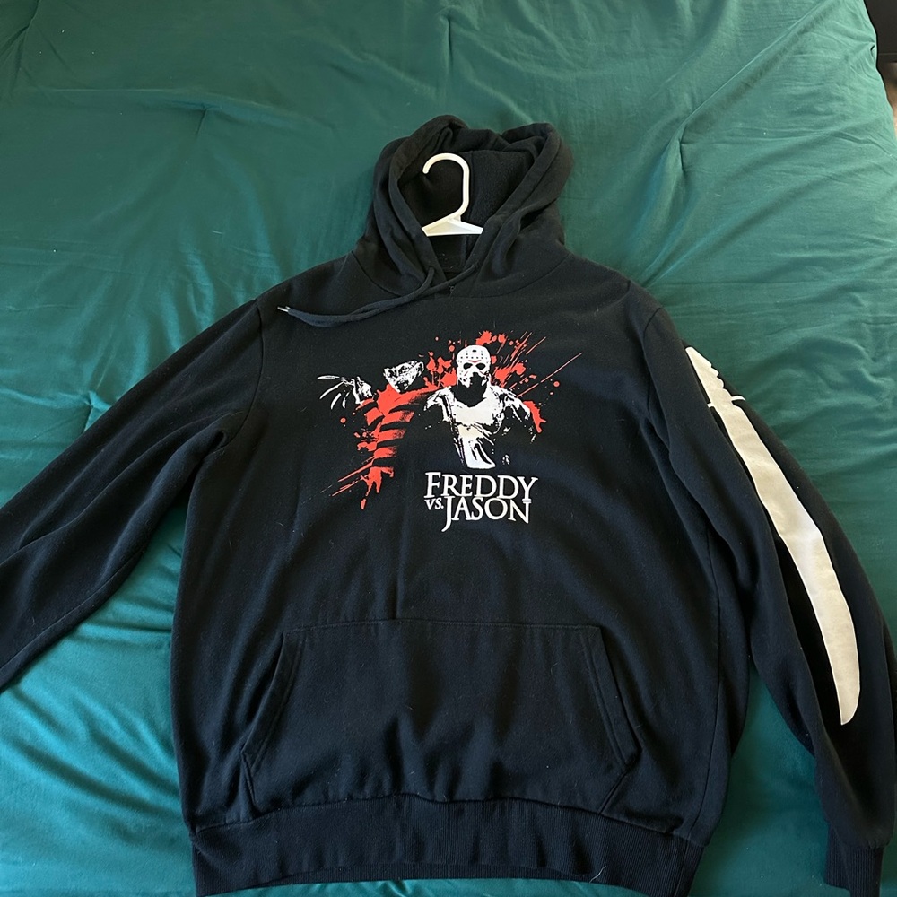 Spencer's Freddy vs Jason Hoodie - Black and Red